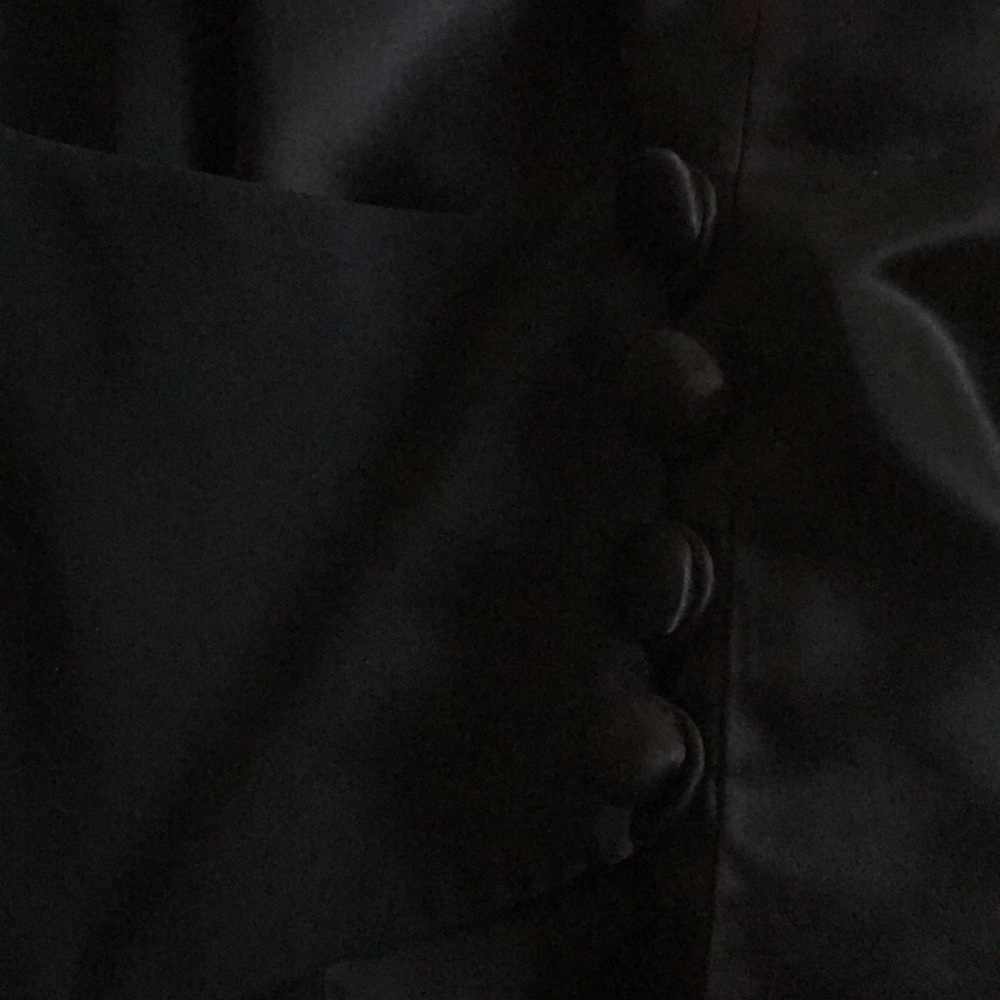 Cache Black Crepe Tuxedo Top And Slacks - image 3